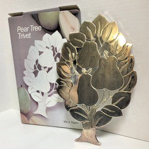 William A Rogers Pear Tree Trivet